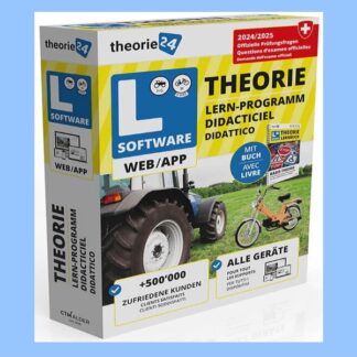 theorie24 Web/APP Mofa+Traktor Kat. M/FG mit Buch DE/FR 2024